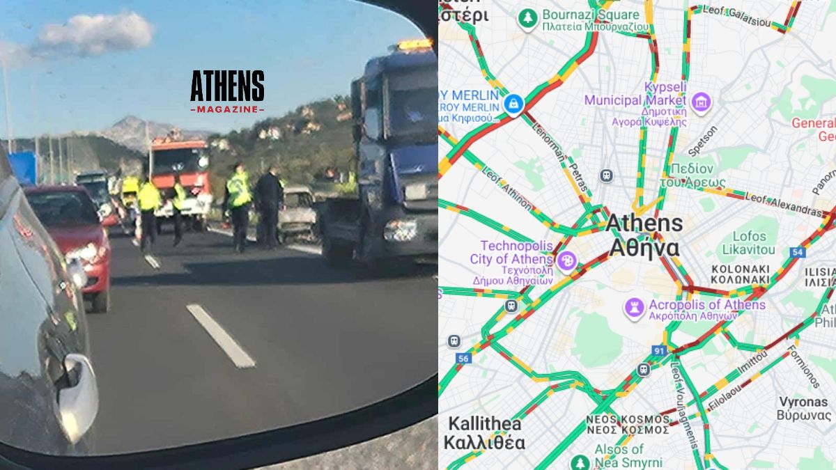 Φωτιά σε όχημα στην Αττική Οδό – Κυκλοφοριακό «έμφραγμα» στους δρόμους