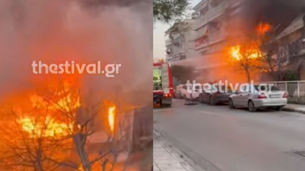 Θεσσαλονίκη: Μεγάλη πυρκαγιά σε διαμέρισμα στην Καλαμαριά – Κινητοποίηση της Πυροσβεστικής