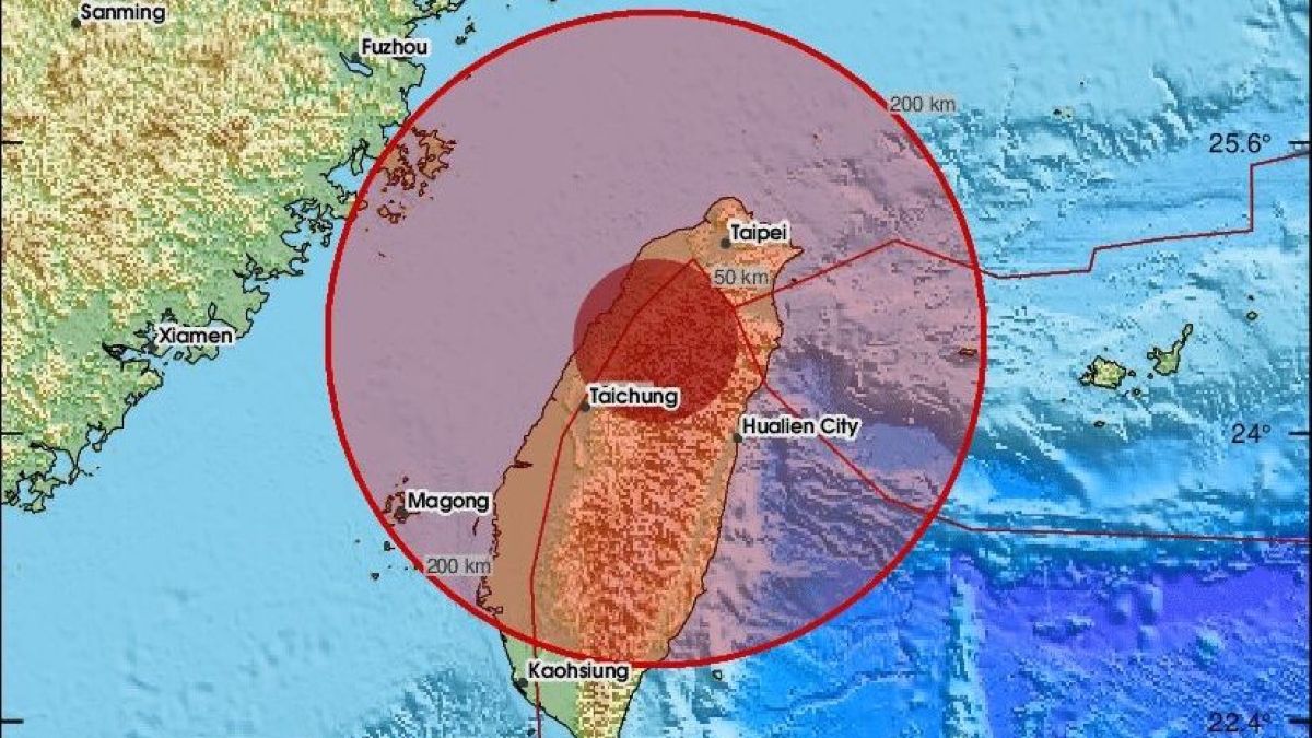 Ισχυρός σεισμός 7 Ρίχτερ στην Ταϊβάν – Τρεις ημέρες μετά τη σεισμική δόνηση 6,1R