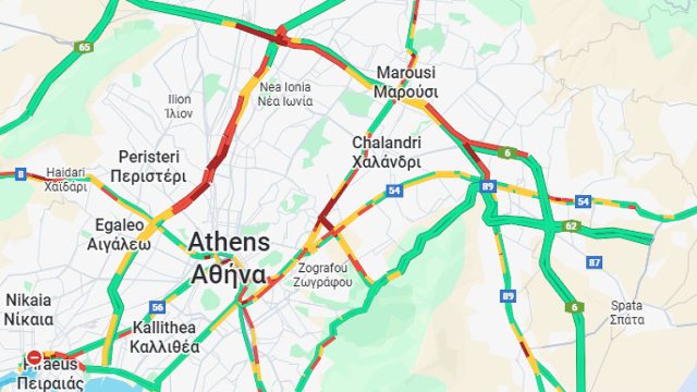 Κίνηση 19/12: Κυκλοφοριακό χάος σε Κηφισό και Λ. Αθηνών – Πού αλλού εντοπίζονται προβλήματα