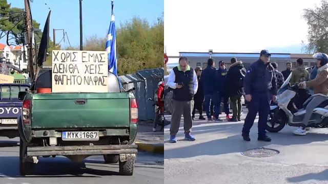 Ένταση στο λιμάνι Μυτιλήνης: Αγρότες εμπόδισαν 160 επιβάτες να μπουν στο πλοίο «Διαγόρας»