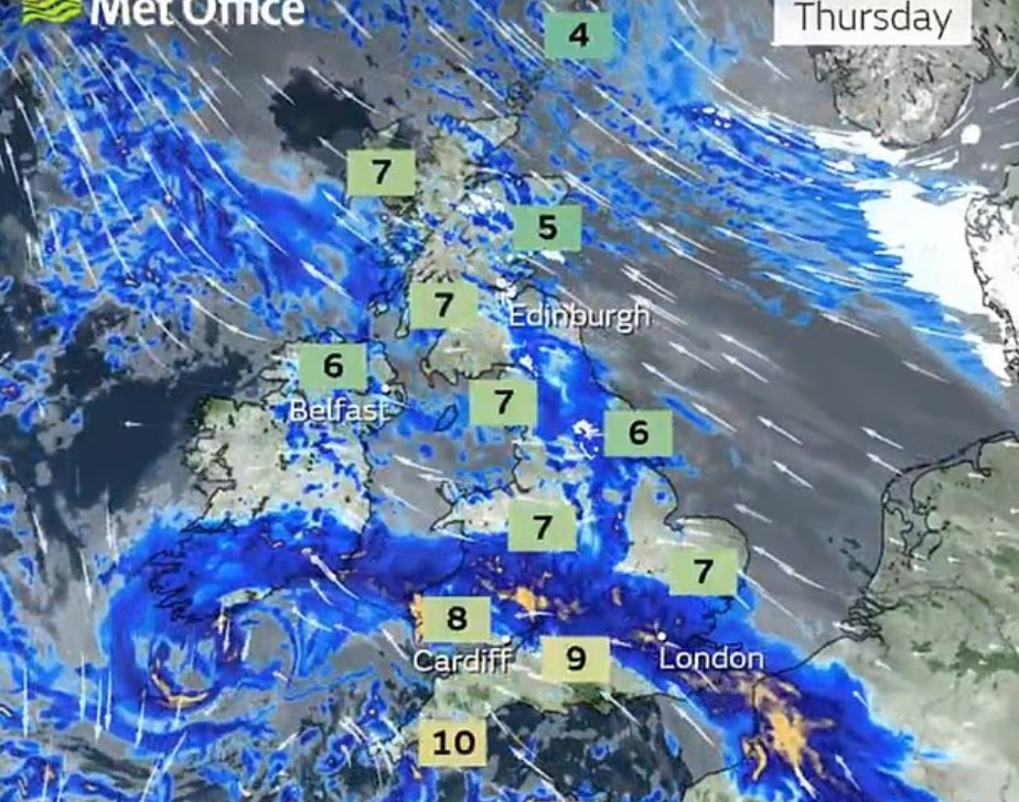 weather report Thursday