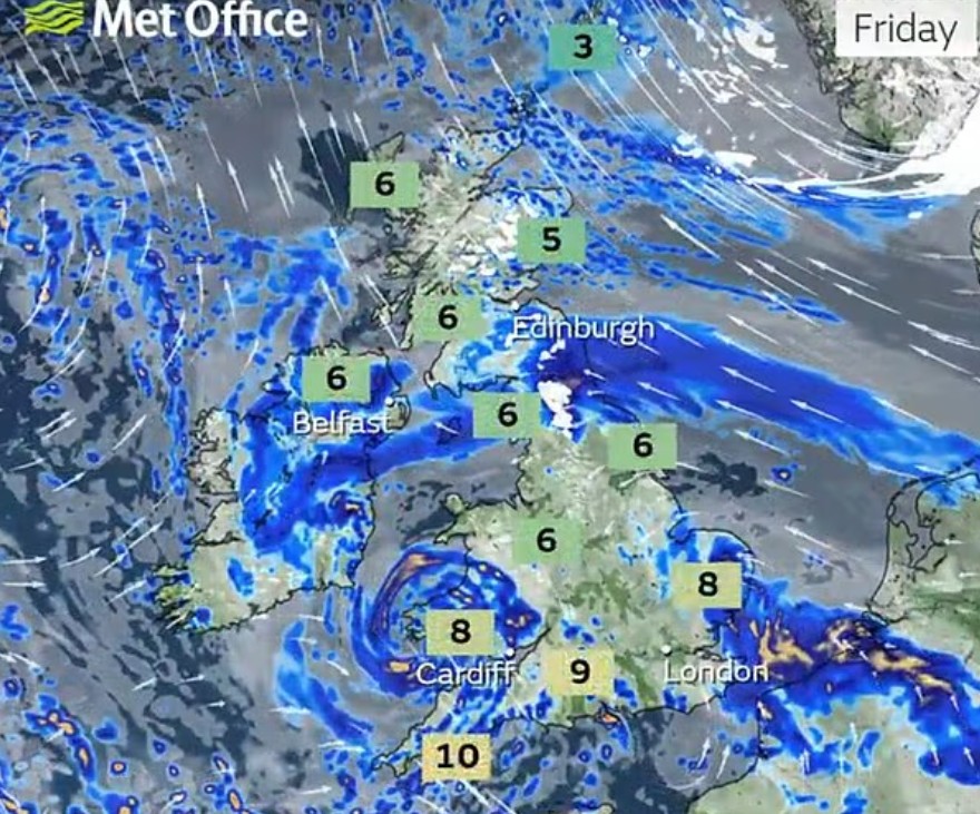 weather report Friday