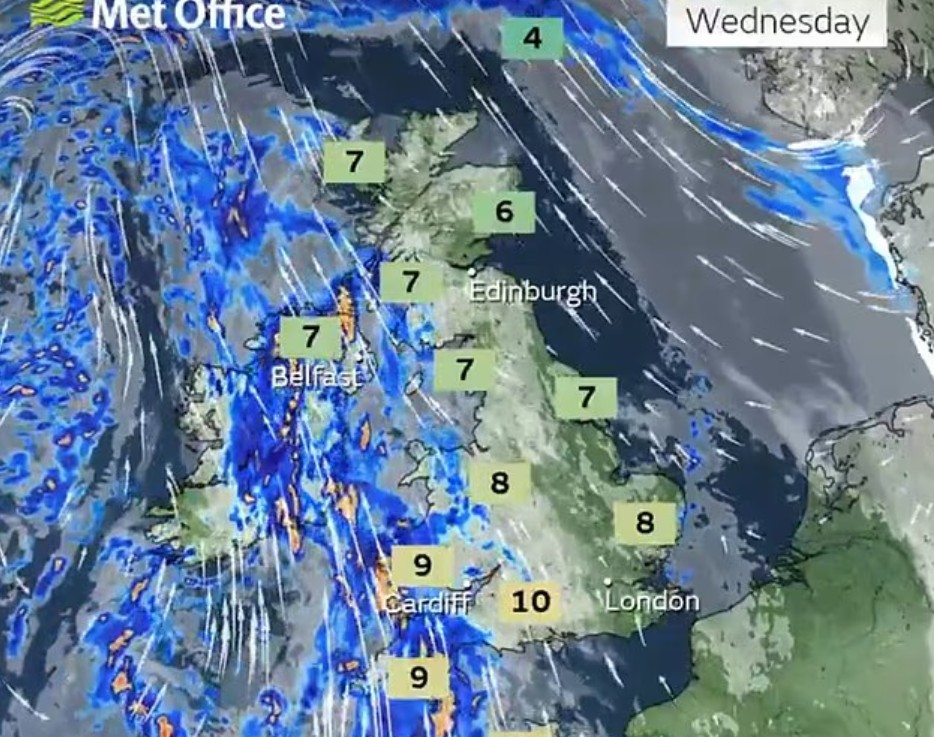 weather report Wednesday