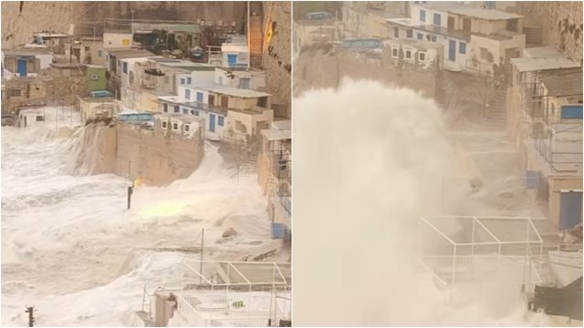 Εικόνες βιβλικής καταστροφής από τη Μάλτα: Η θάλασσα «καταπίνει» την πόλη σε μια πρωτοφανή κακοκαιρία