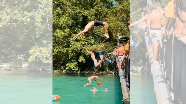 Ελβετία: Φεύγουν από τη δουλειά… κολυμπώντας; Το απίστευτο βίντεο που έγινε viral