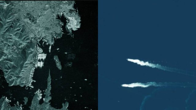 «Κίμων»: Η ελληνική Belharra από ψηλά – Η άφιξη της φρεγάτας όπως την κατέγραψαν ελληνικοί δορυφόροι