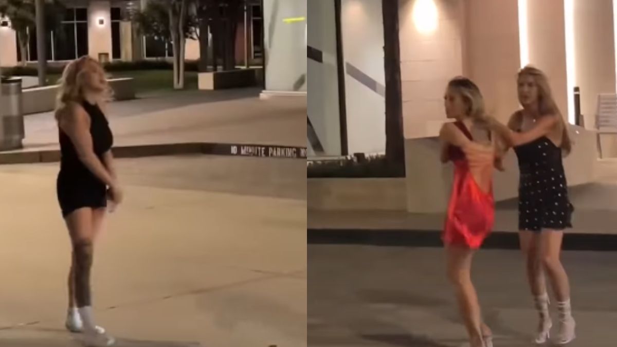 Εξωπραγματικό σκηνικό κατέγραψε η κάμερα: Νέες γυναίκες πλακώνονται μετά από βραδινή διασκέδαση