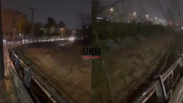 Εικόνες σοκ στον Κηφισό: Το ποτάμι «φούσκωσε» επικίνδυνα – Βίντεο του Athensmagazine