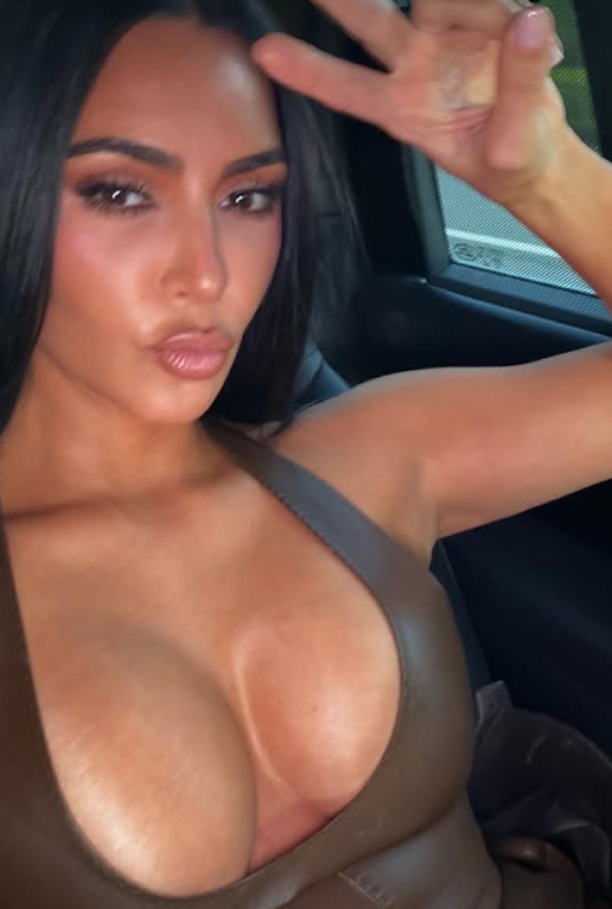 Κοντινό πλάνο της Kim Kardashian