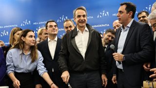 Μητσοτάκης στην κοπή πίτας της ΝΔ: Δέκα χρόνια κυρίαρχη πολιτική δύναμη και αντοχή για να πάμε την Ελλάδα ψηλότερα