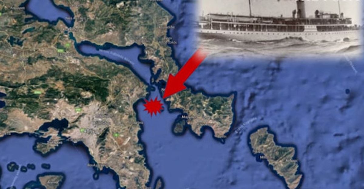 Το σημείο που έγινε το ναυάγιο