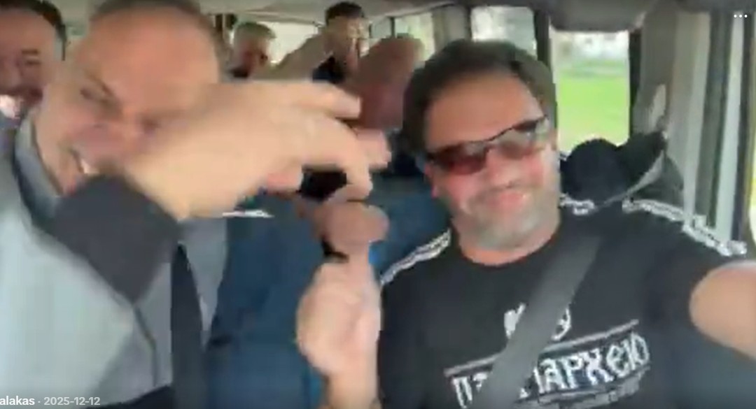 Οπαδοί του ΠΑΟΚ σε βαν