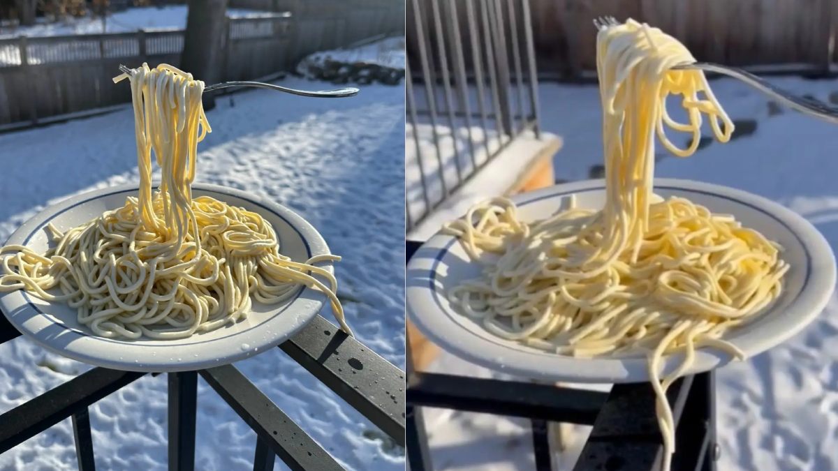 Πιο κρύο και από την κατάψυξη: Στις ΗΠΑ τα μακαρόνια παγώνουν στον αέρα – Το viral βίντεο που σαρώνει στο TikTok