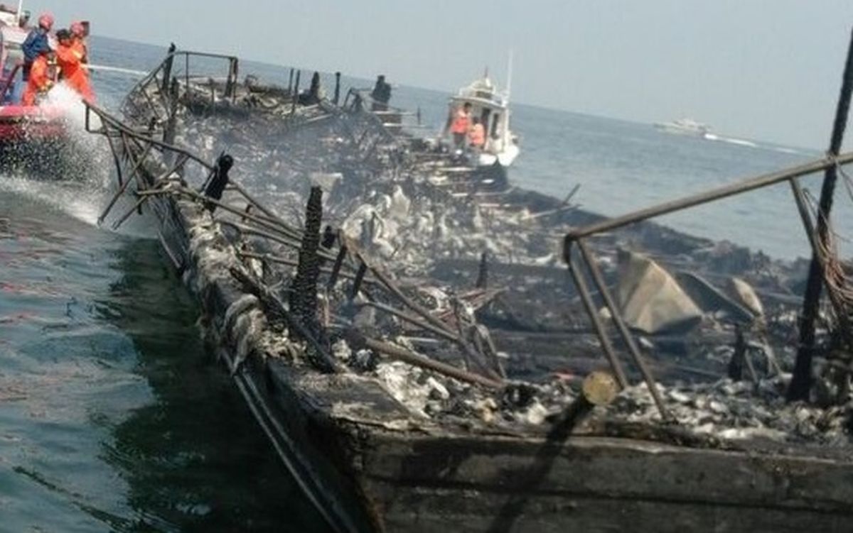 Το φλεγόμενο Zahro Express