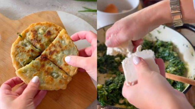Συνταγή για γρήγορη σπανακόπιτα στο τηγάνι