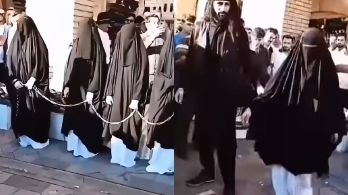 Ανατριχιαστικό βίντεο: Η στιγμή που το ISIS «μοστράρει» γυναίκες Γιαζίντι σε σκλαβοπάζαρο σαν αντικείμενα