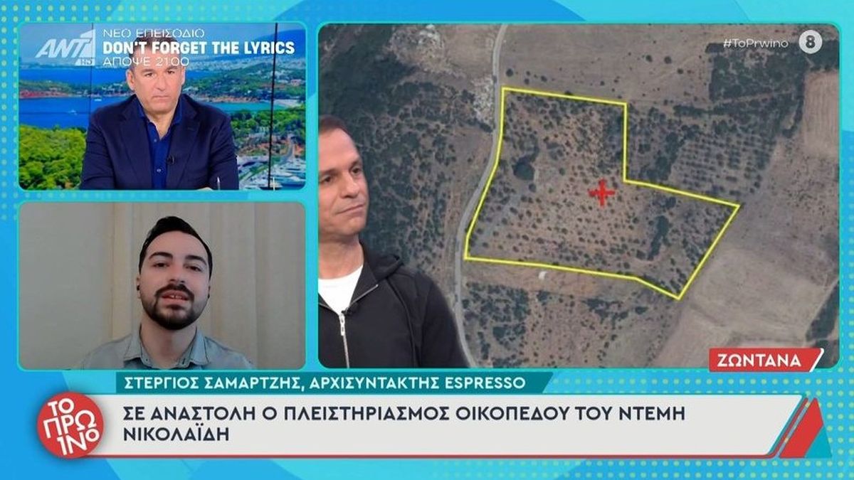 Ντέμης Νικολαΐδης: Σε αναστολή ο πλειστηριασμός οικοπέδου του στην Αλεξανδρούπολη