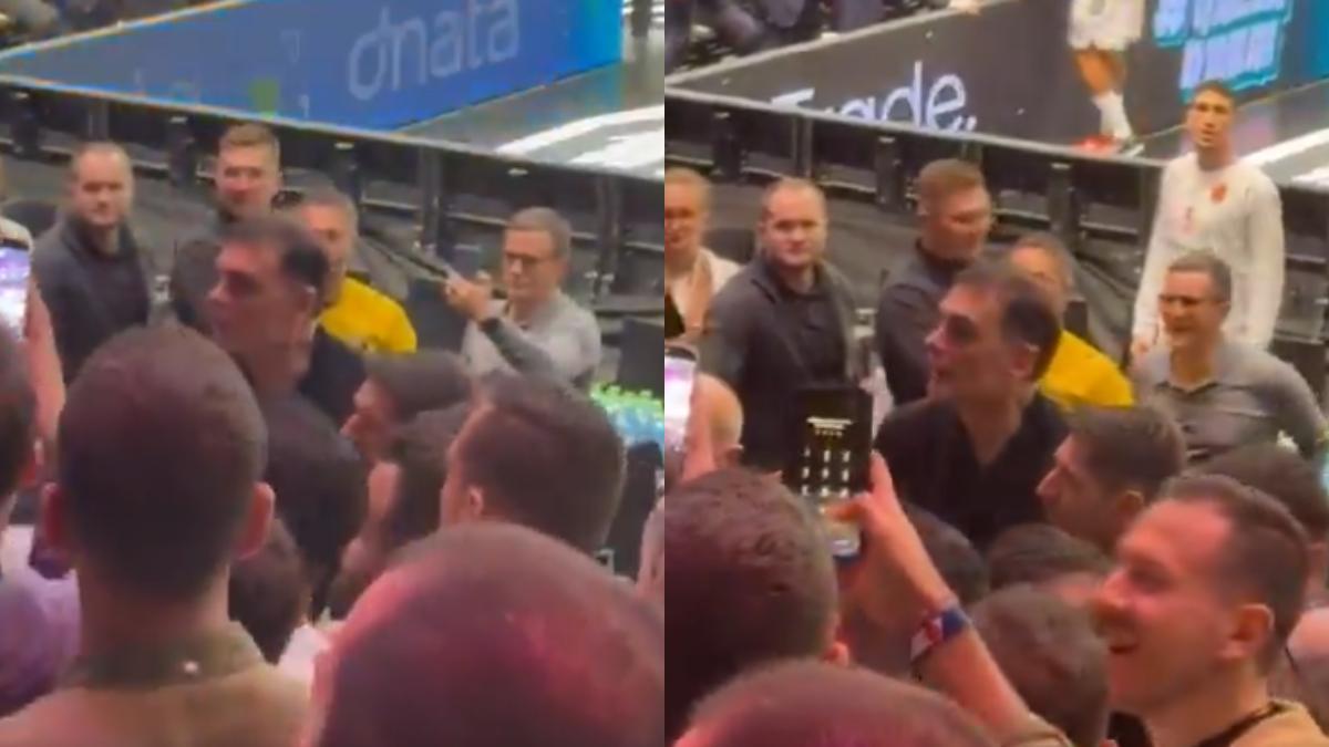 Ντουμπάι: Έξαλλος ο Μπαρτζώκας ανέβηκε στην εξέδρα – Άγριος καυγάς με οπαδό μετά την ήττα