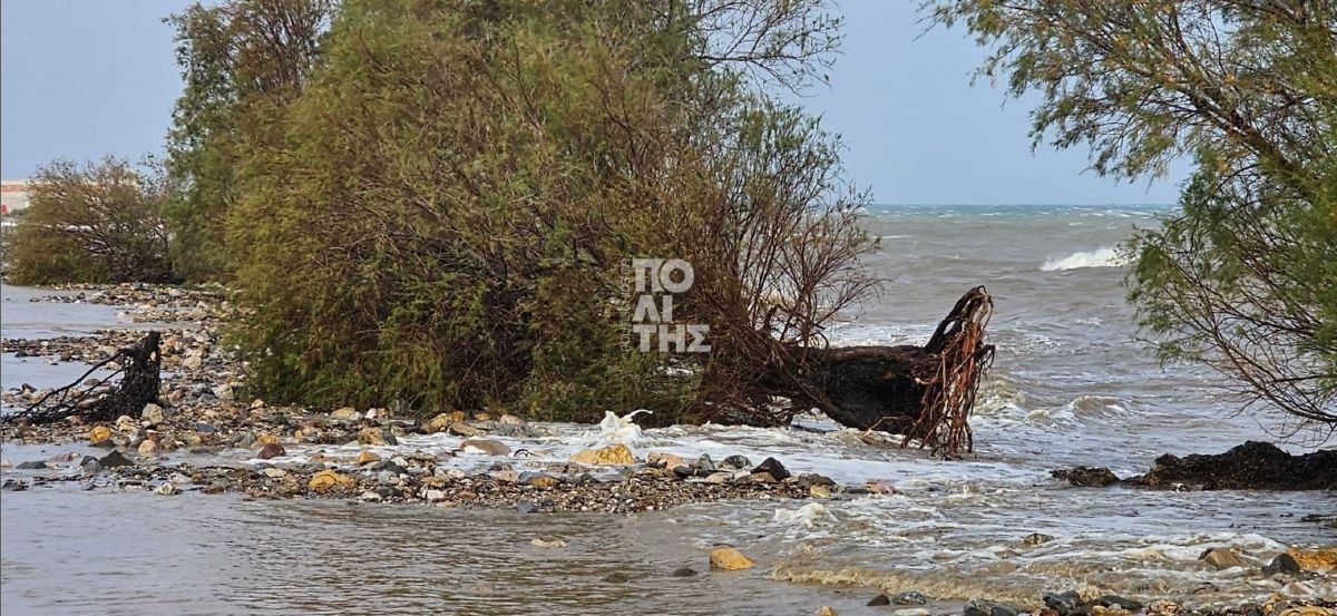 Σοβαρά προβλήματα στο νησί από τους θυελλώδεις ανέμους