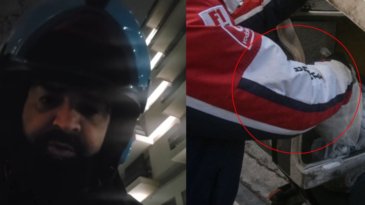 Η απελπισία ενός ντελιβερά που του έκλεψαν σάντουιτς από το κουτί παραγγελίας