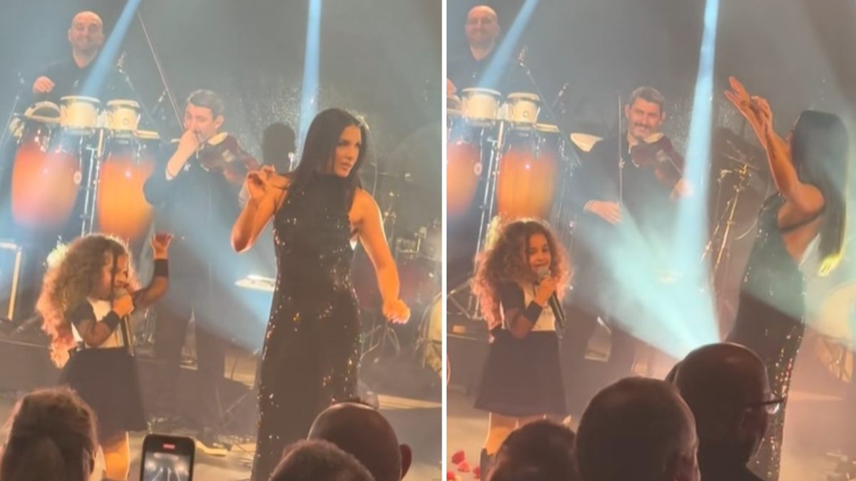 Η Ιουλία Καλλιμάνη ανέβασε ένα κοριτσάκι πάνω στην πίστα και έγινε πανζουρλισμός