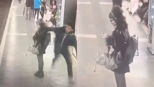 Μετρό Βαρκελώνης: Ξαφνική επίθεση με μπουνιές από άγνωστο σε νεαρή κοπέλα μπροστά στην κάμερα