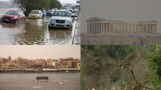 Συναγερμός στη χώρα: Αφρικανική σκόνη «έκρυψε» την Ακρόπολη, 10 μποφόρ στη Χίο και δρόμοι «κομμένοι» στα Τζουμέρκα