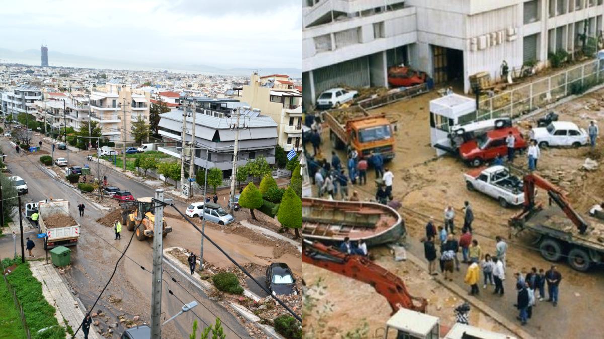 Βάρη, Βούλα, Βουλιαγμένη: Το βίντεο με τις πλημμύρες από το 1994 αποδεικνύει ότι είμαστε «στο ίδιο έργο θεατές»