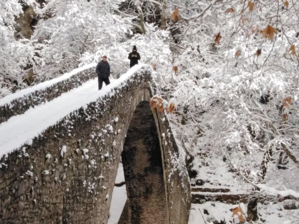 Χιόνια στο Καλογερικο Γεφύρι