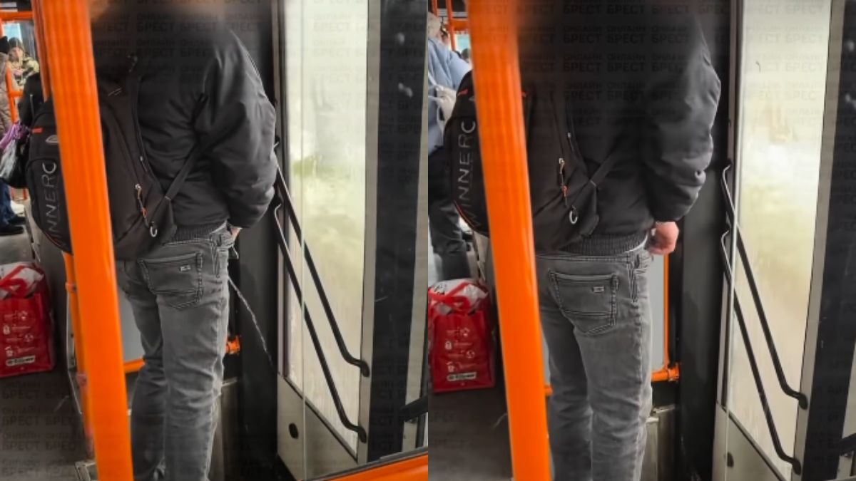 Τραγικό: Τύπος ουρεί μέσα στο λεωφορείο!