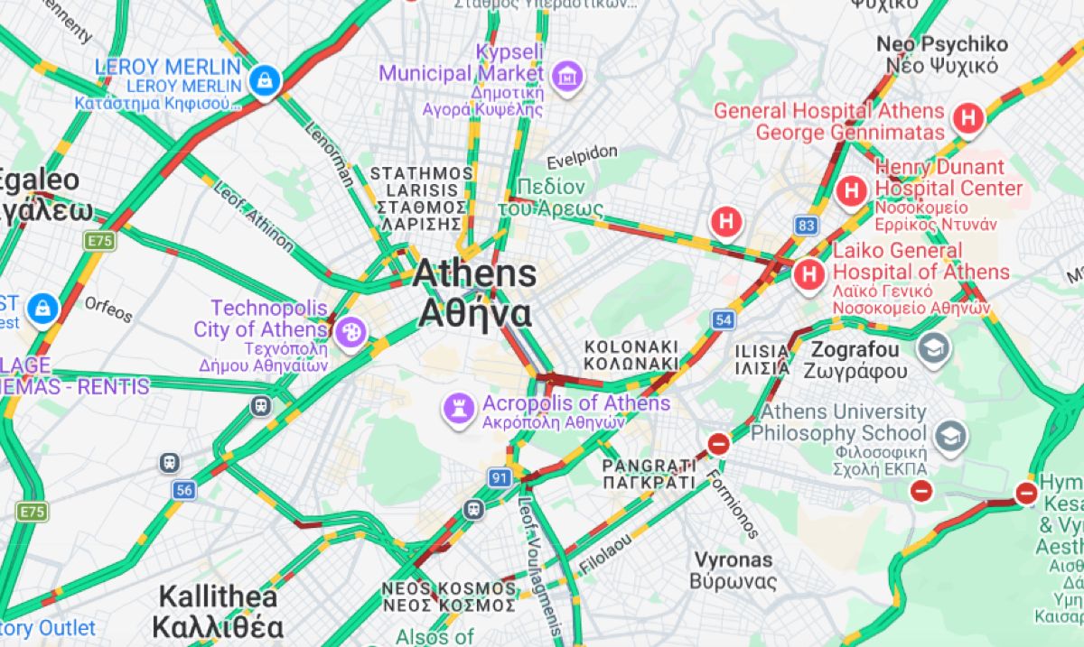 Αυξημένη κίνηση στους δρόμους
