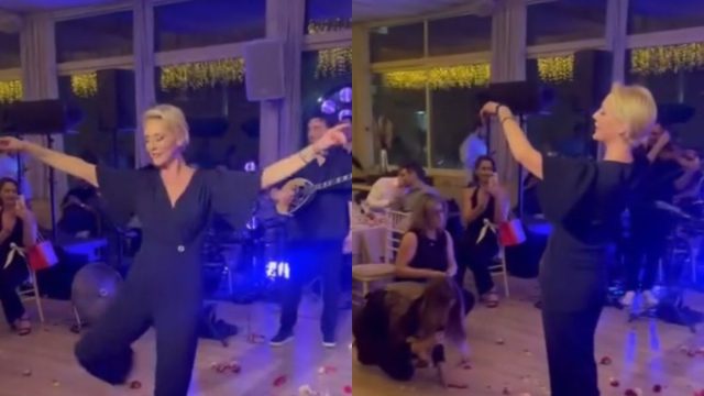 Μάγεψε με τον χορό της η παρουσιάστρια Μαρία Νικόλτσιου στην κοπή πίτας του Alpha