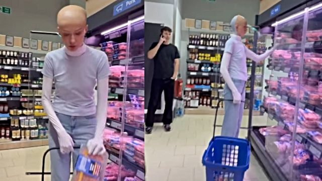 Ρομπότ με ανθρώπινη όψη εμφανίστηκε να κάνει βόλτες στο κέντρο του Λονδίνου και να ψωνίζει από σουπερμάρκετ