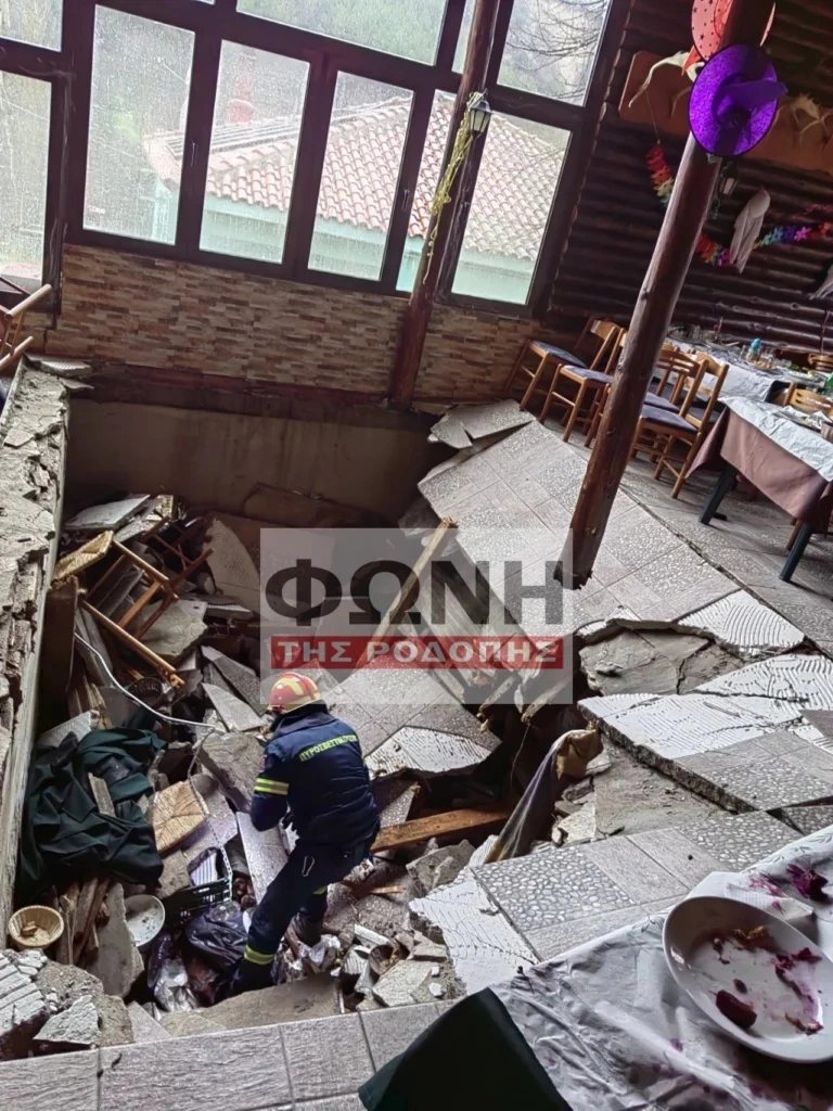 Ταβέρνα κατέρρευσε στην Ροδόπη