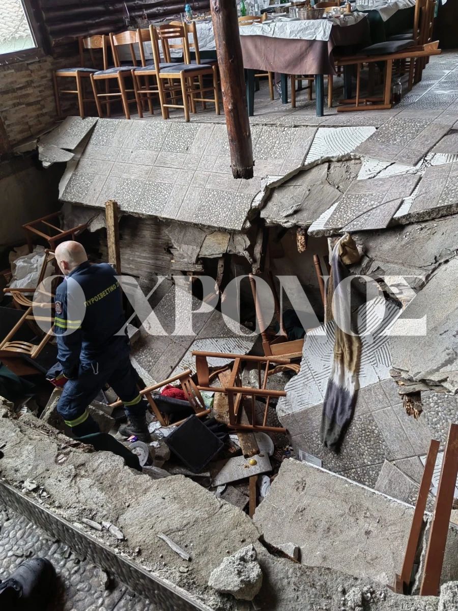 Ταβέρνα κατέρρευσε στην Ροδόπη