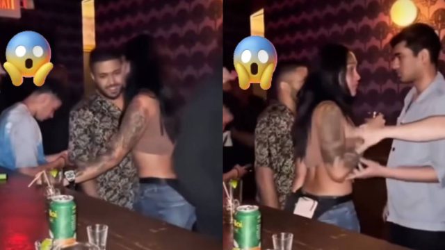 Viral: Έγιναν «τύφλα» και φιλούσαν την ίδια «κοπέλα» σε μπαρ – Η αποκάλυψη στο τέλος του βίντεο που τους άφησε άφωνους