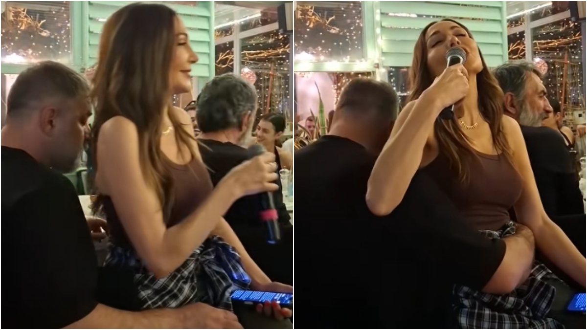 Η Δέσποινα Βανδή τραγουδάει στα γόνατα του Μπισμπίκη και αυτός καπνίζει μέσα στο μαγαζί! Ωραία ατμόσφαιρα