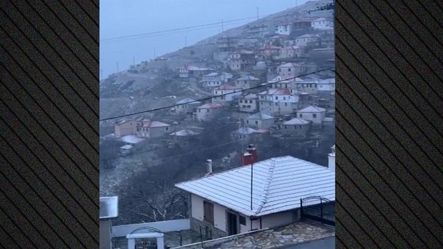 «Λευκή» έκπληξη στη Θεσσαλία – Χιόνια στην Ελασσόνα