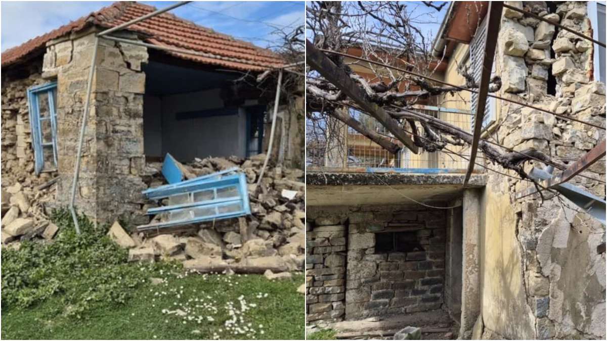 Εικόνες καταστροφής από τον σεισμό στην Ήπειρο: Φοβερές ζημιές στα μισά σπίτια του χωριού Ψήνα