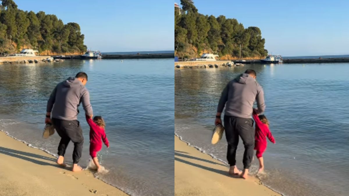 Γιώργος Αγγελόπουλος: Η κόρη του τον «σέρνει» στη θάλασσα – Το πιο γλυκό βίντεο από τη Σκιάθο