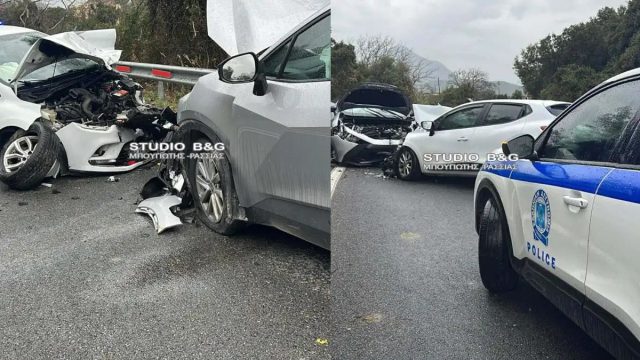 Σοβαρό τροχαίο τώρα: Αυτοκίνητα συγκρούστηκαν μετωπικά, δύο σοβαρά τραυματίες