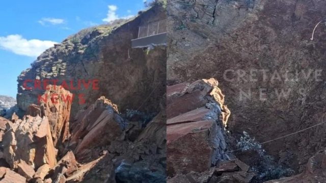 Κρήτη: Αποκολλήθηκε μπαλκόνι ξενοδοχείου στην Αγία Πελαγία από κατολίσθηση – Συγκλονίζουν οι εικόνες από την καταστροφή