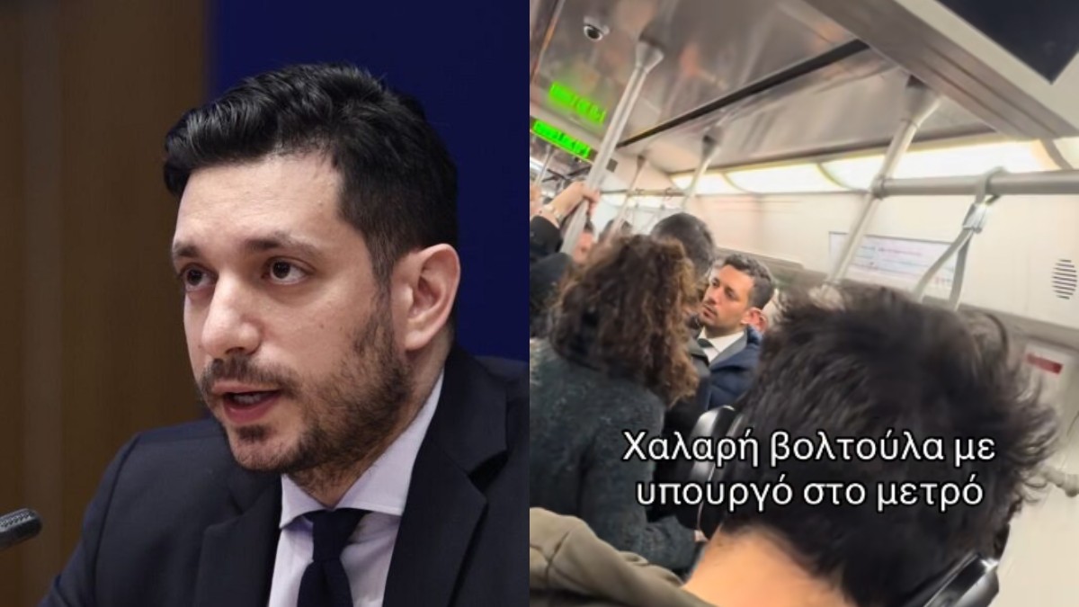 Ένας απλός πολίτης: Viral το βίντεο με τον υπουργό Κωνσταντίνο Κυρανάκη να χρησιμοποιεί το μετρό!