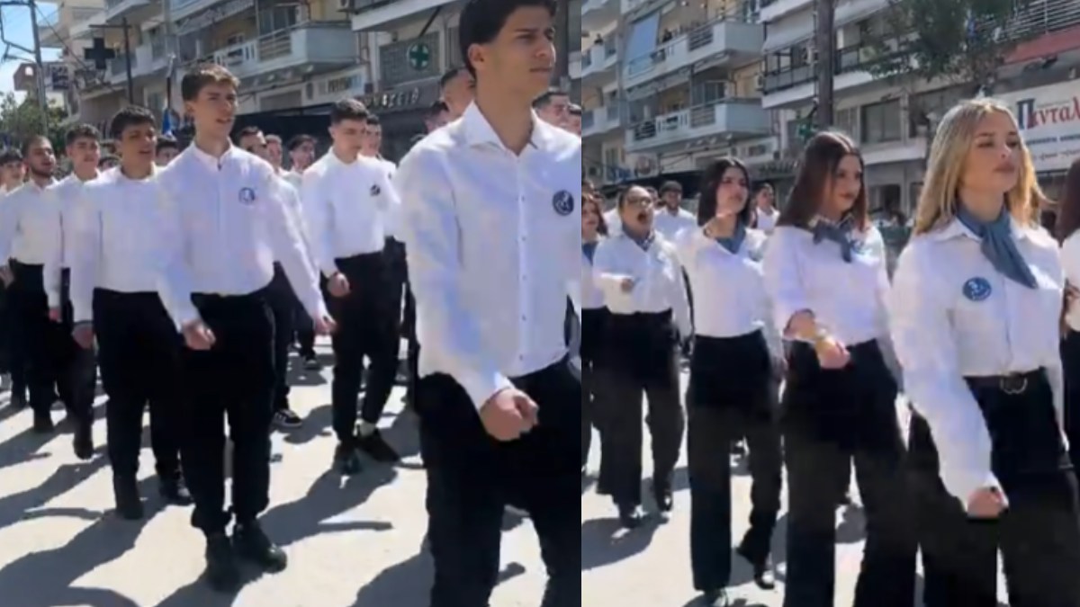 Άψογη παρέλαση σωστός βηματισμός από το 3ο Γενικό Εύοσμου  – Υπάρχει και αυτή η νεολαία
