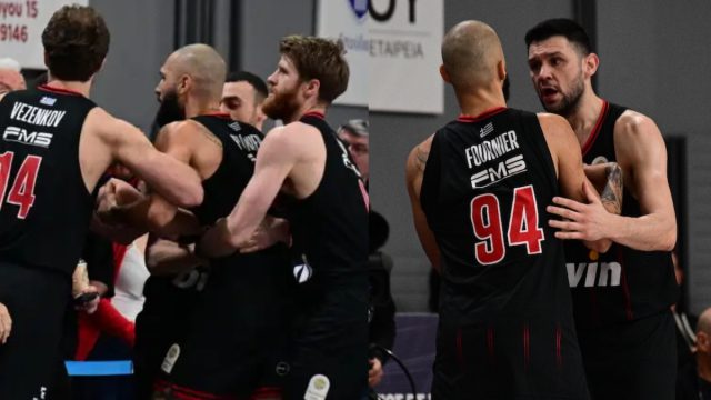 Βίντεο: Αποβλήθηκε ο Φουρνιέ του Ολυμπιακού όταν πλακώθηκε με οπαδό του Πανιωνίου
