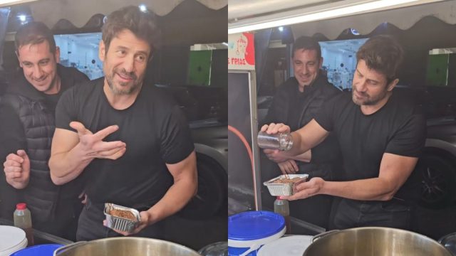 Ο Γεωργούλης φτιάχνει και πουλάει λουκουμάδες με Μερέντα