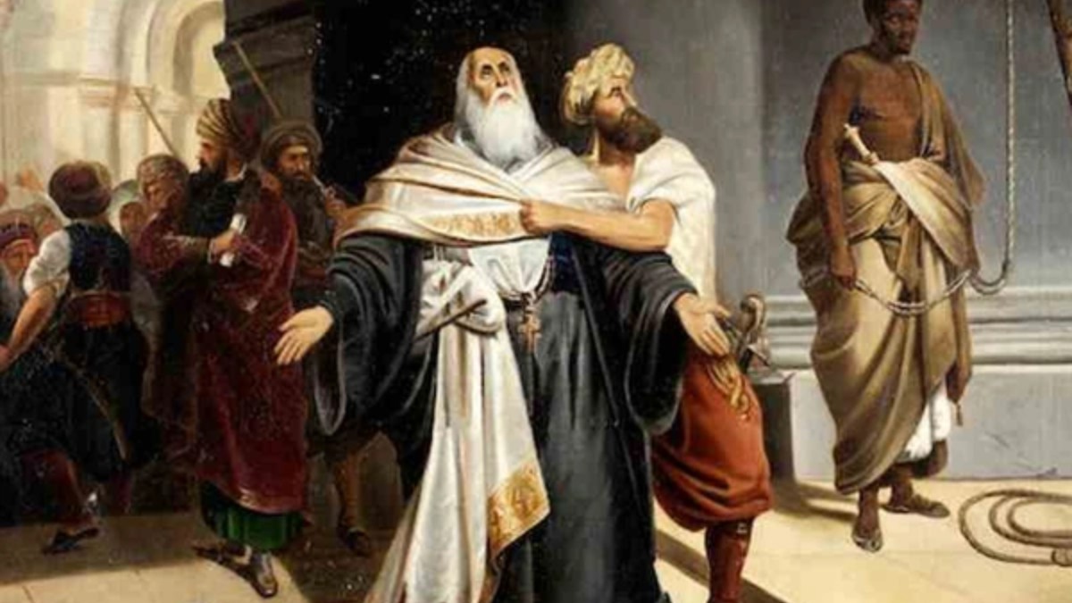Ο Πατριάρχης απαγχονίστηκε στην κεντρική πύλη του Πατριαρχείου