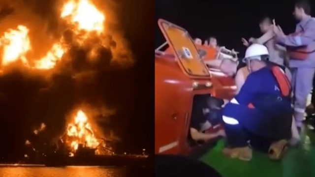 Περσικός Κόλπος: Η συγκλονιστική στιγμή της διάσωσης των ναυτικών – Νέο βίντεο από τη επίθεση στο ελληνικό τάνκερ