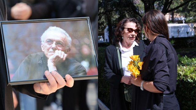 Το τελευταίο «αντίο» στον Γιώργο Πανουσόπουλο – Συγκίνηση στην κηδεία του σπουδαίου δημιουργού, καταρρακωμένη η Λιβανού